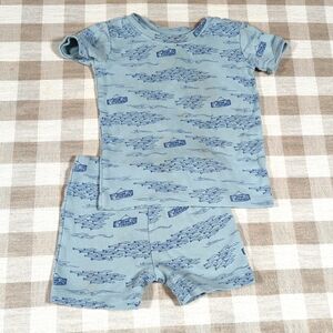 2T Kate Quinn Gone Fishing Fish pajamas set in blue